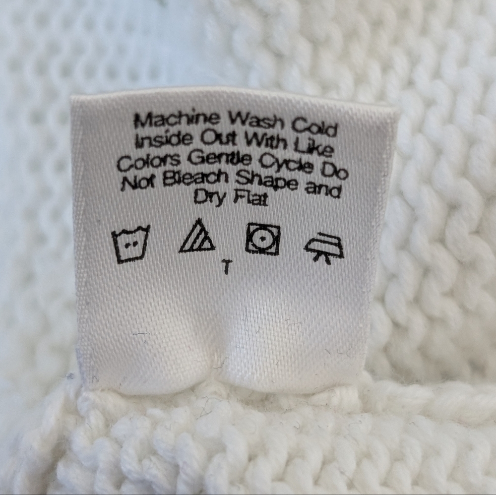 Hanna Andersson Roll Neck Cableknit Sweater Animals Knit Size 6-12 Months 70 - Picture 13 of 15